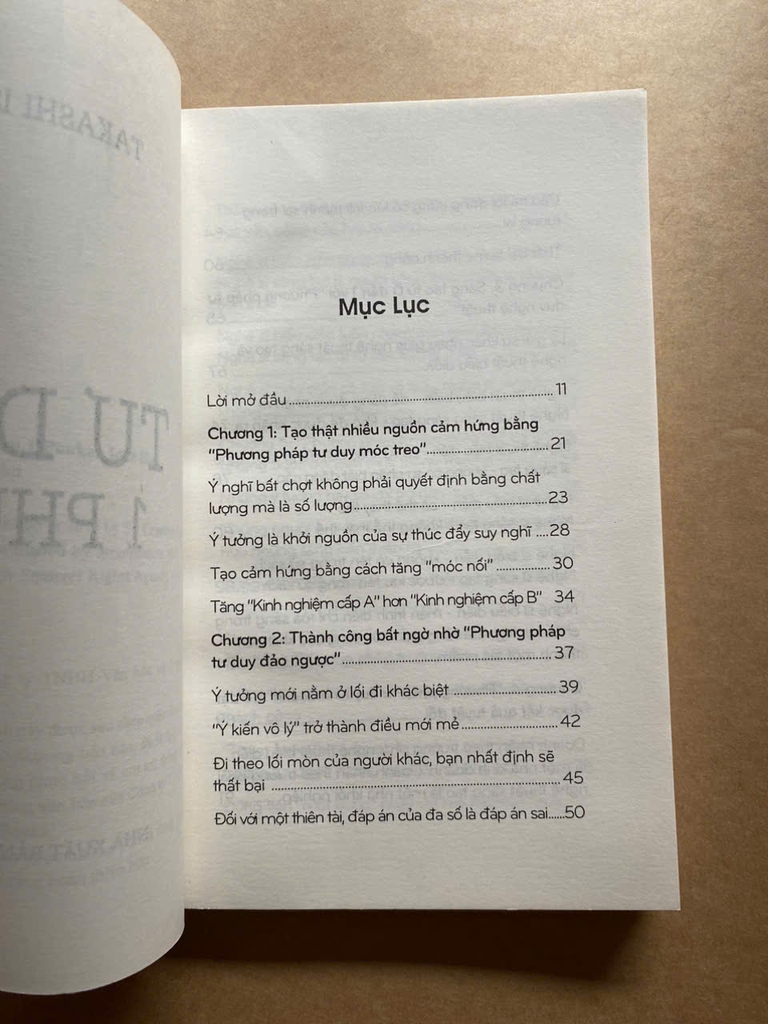 Tư Duy 1 Phút - Ý Tưởng Nằm Ở Lối Đi Khác Biệt