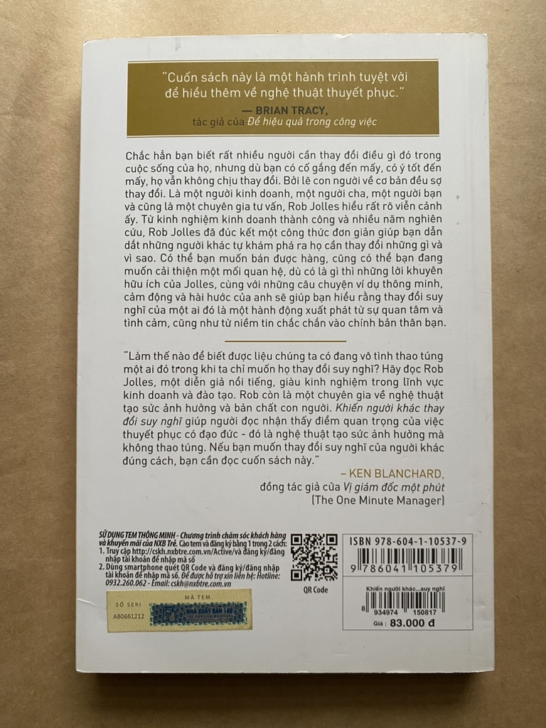 Khiến Người Khác Thay Đổi Suy Nghĩ - Nghệ Thuật Gây Ảnh Hưởng Mà Không Thao Túng