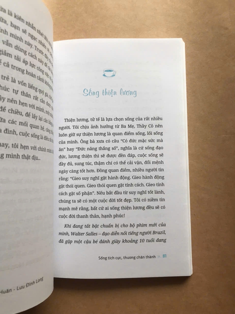 Sống Tích Cực, Thương Chân Thành