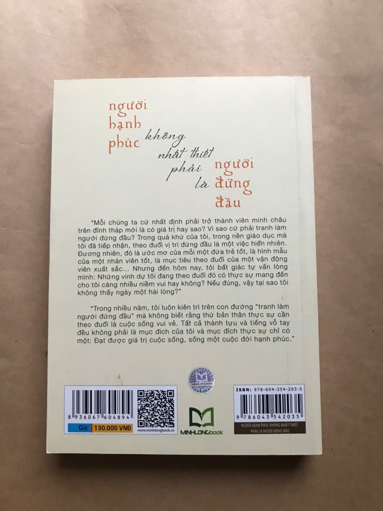Người Hạnh Phúc Không Nhất Thiết Phải Là Người Đứng Đầu