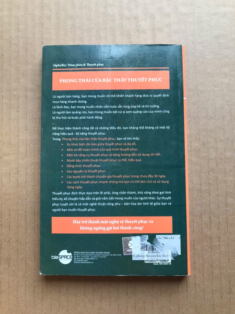 Phong thái của bậc thầy thuyết phục