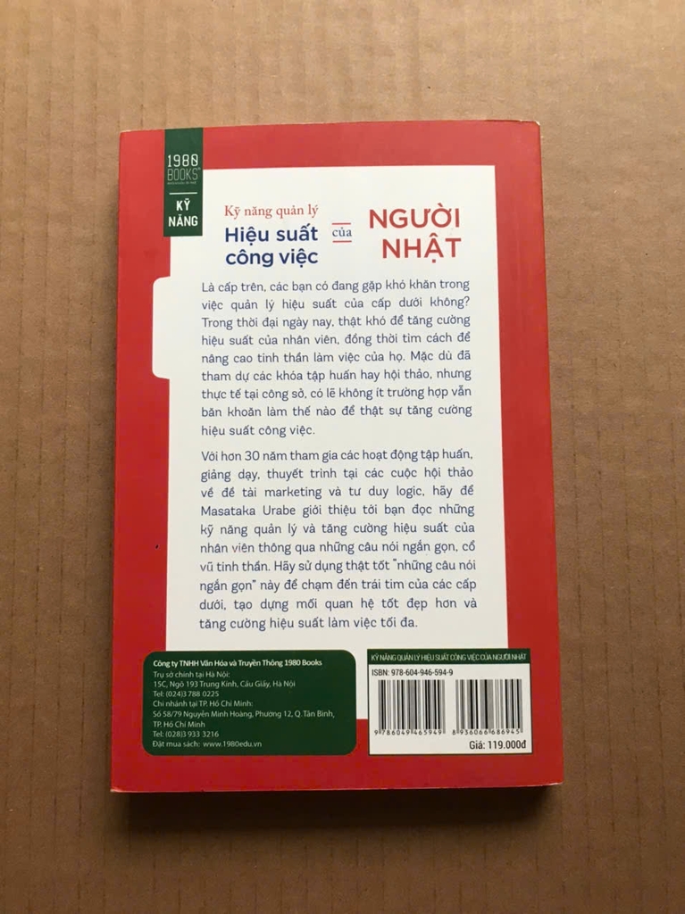 Kỹ Năng Quản Lý Hiệu Suất Công Việc Của Người Nhật