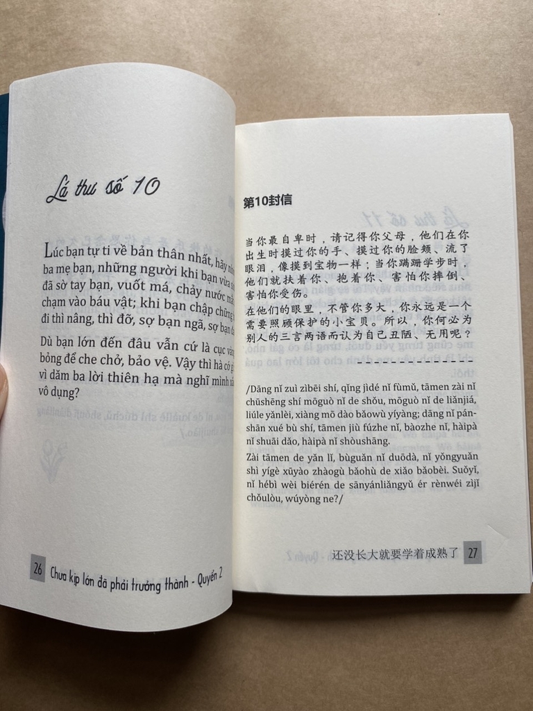 Chưa Kịp Lớn Đã Phải Trưởng Thành - Quyển 2 - Phiên Bản Song Ngữ Việt-Trung