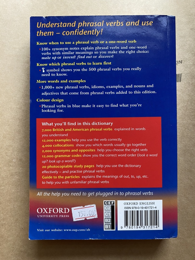 Oxford Phrasal Verbs Dictionary