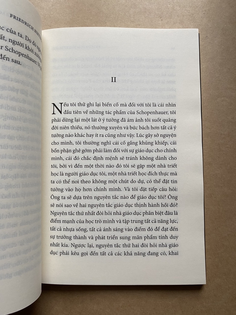 Schopenhauer - Nhà Giáo Dục