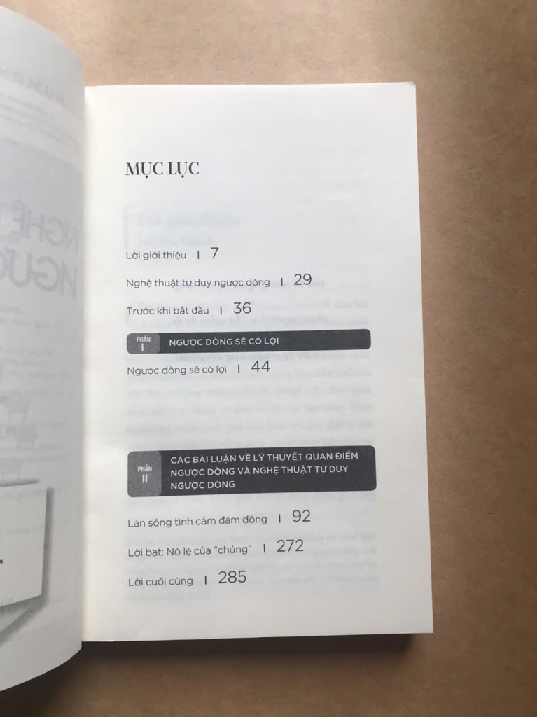 Nghệ Thuật Tư Duy Ngược Dòng