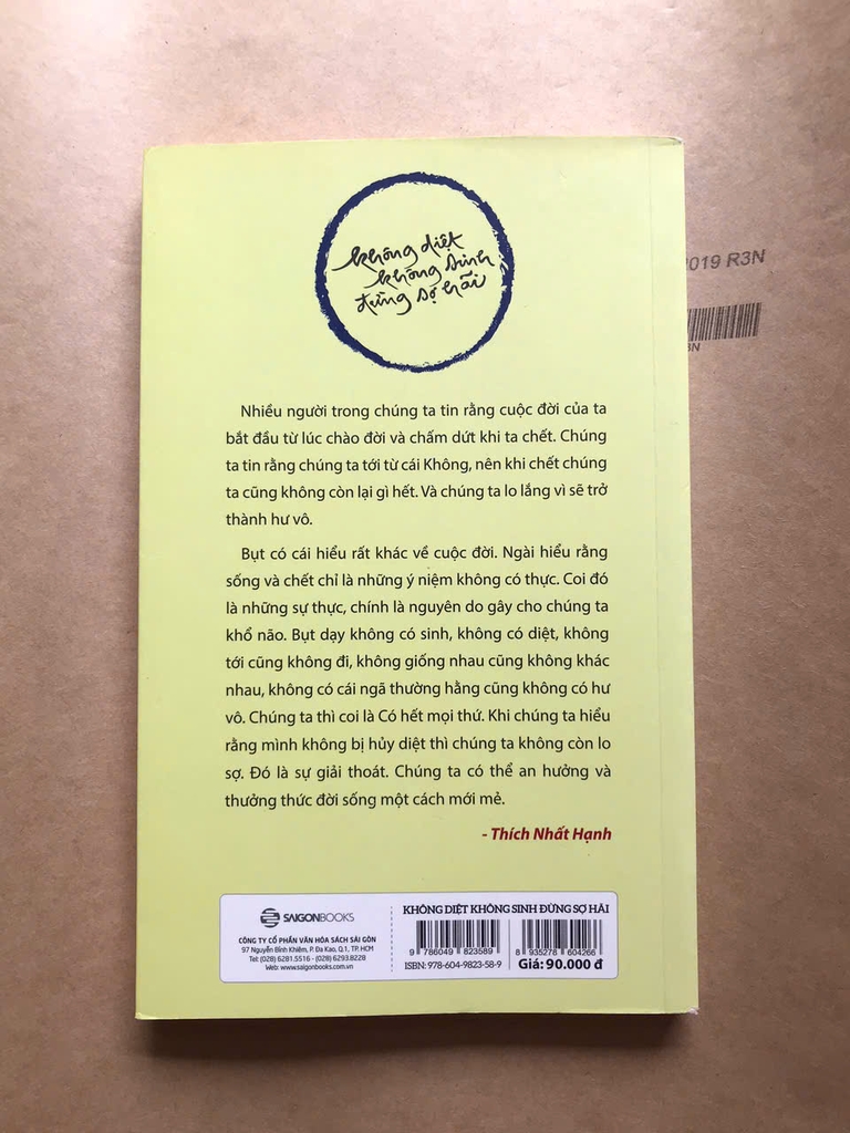 Không Diệt Không Sinh Đừng Sợ Hãi