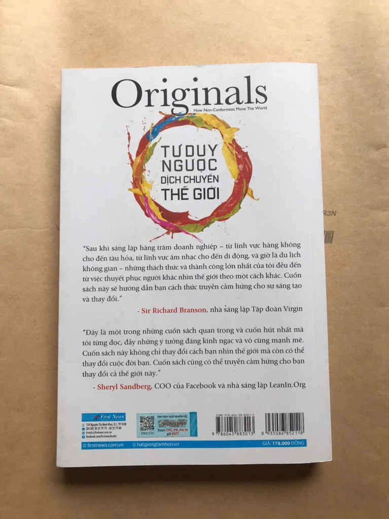Tư Duy Ngược Dịch Chuyển Thế Giới - Originals: How Non-Conformists Move The World