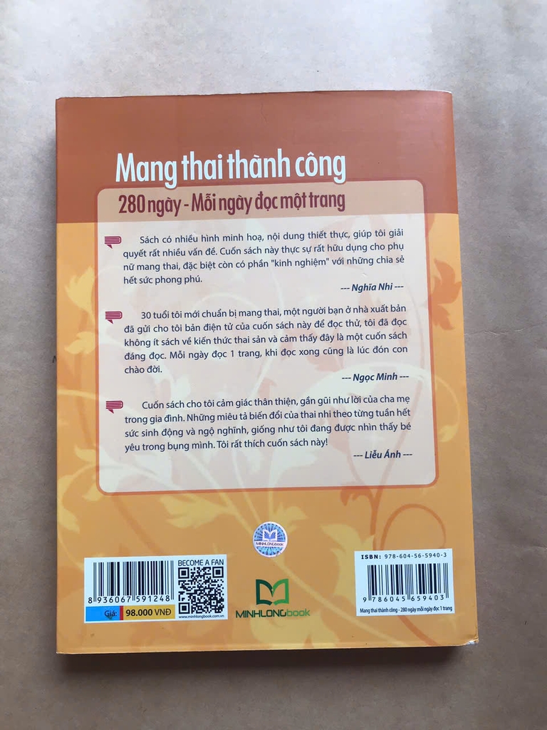 Mang Thai Thành Công 280 Ngày - Mỗi Ngày Đọc Một Trang