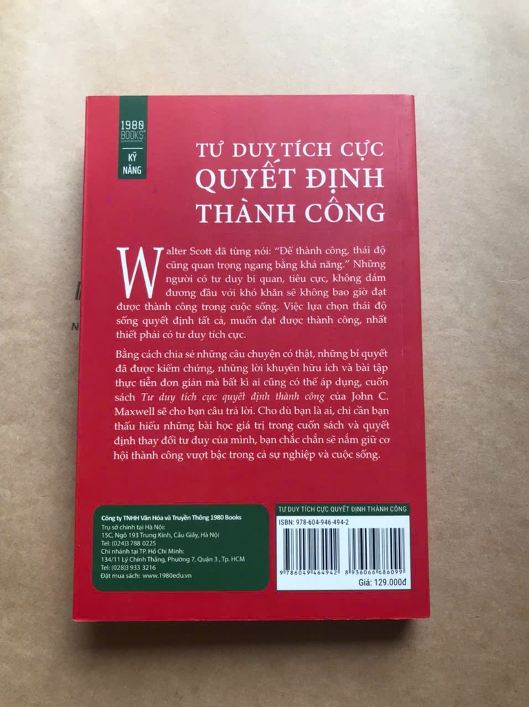 Tư Duy Tích Cực Quyết Định Thành Công
