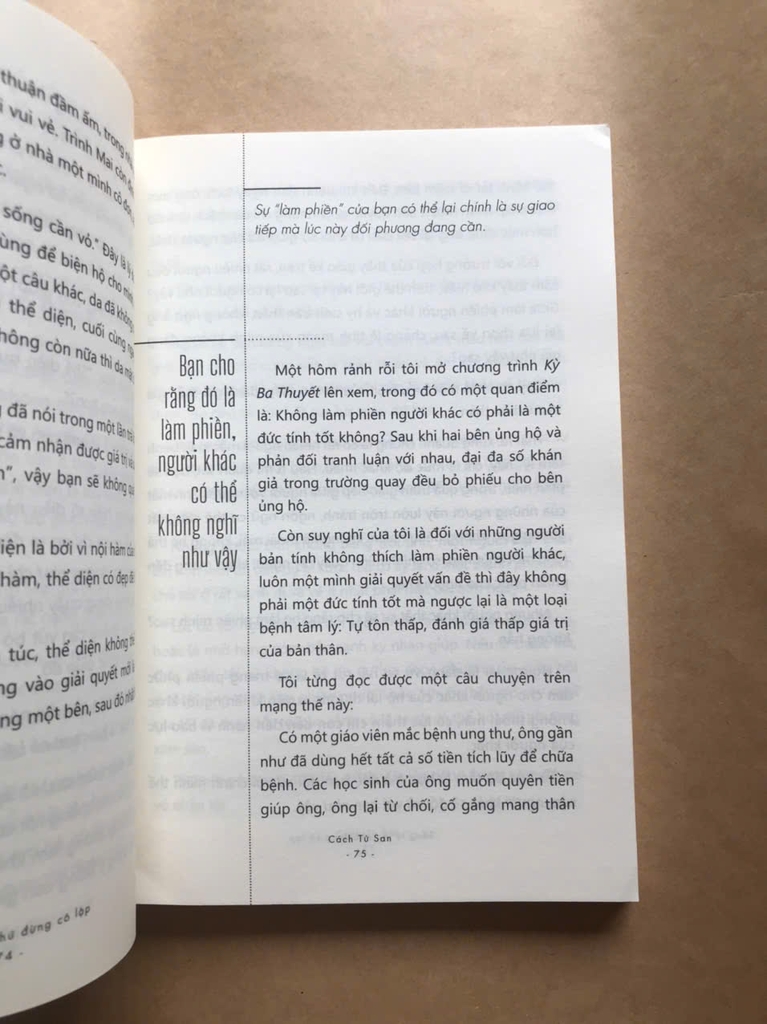 Sống Tự Lập Chứ Đừng Cô Lập