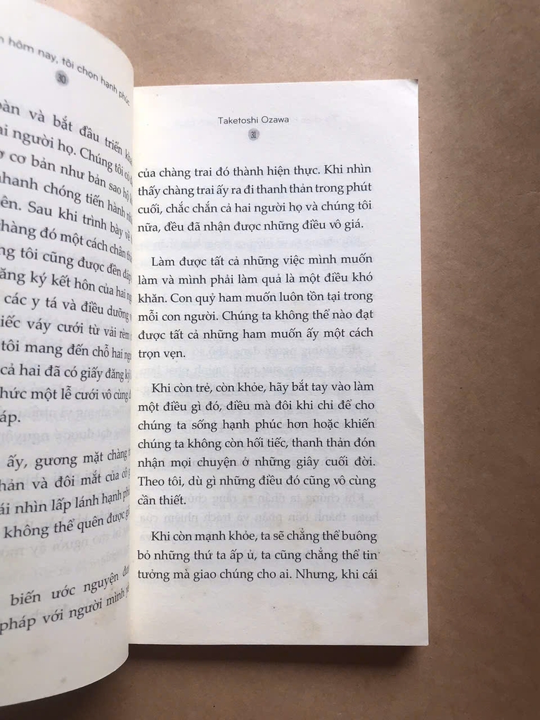 Tôi Chọn Hôm Nay, Tôi Chọn Hạnh Phúc