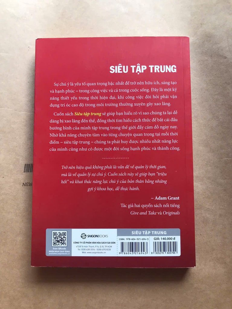 Siêu Tập Trung - Tăng Hiệu Quả Trong Một Thế Giới Đa Đoan