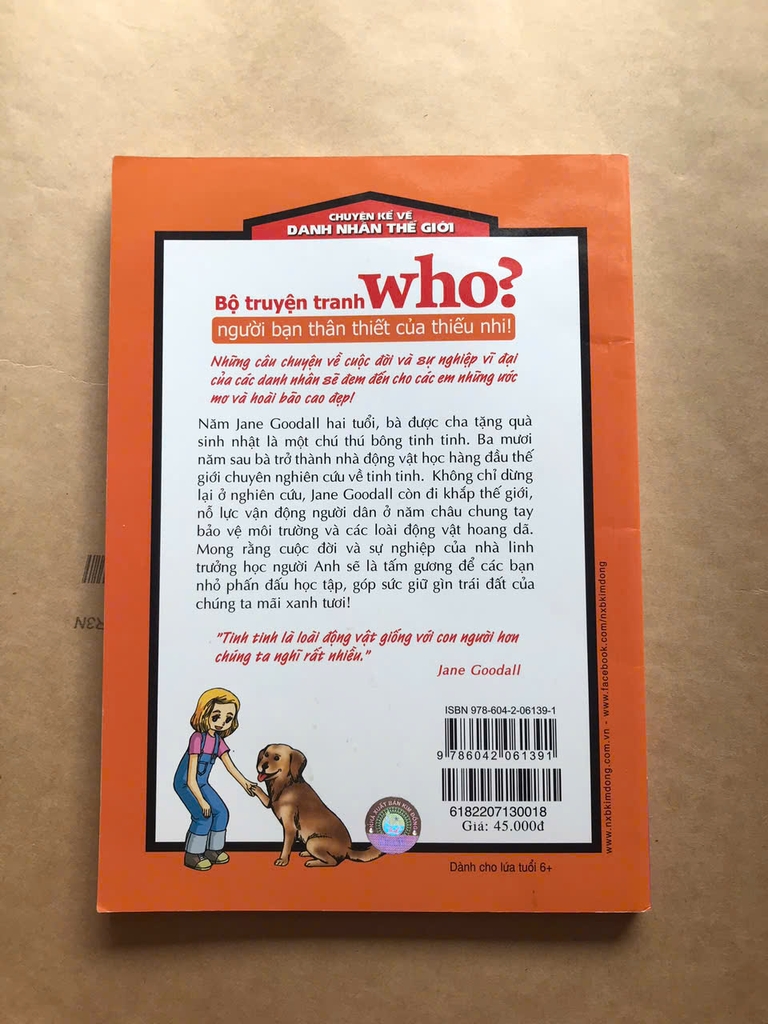 Who? Chuyện Kể Về Danh Nhân Thế Giới - Jane Goodall