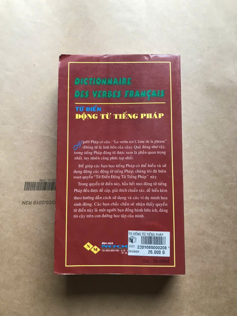 Từ Điển Động Từ Tiếng Pháp