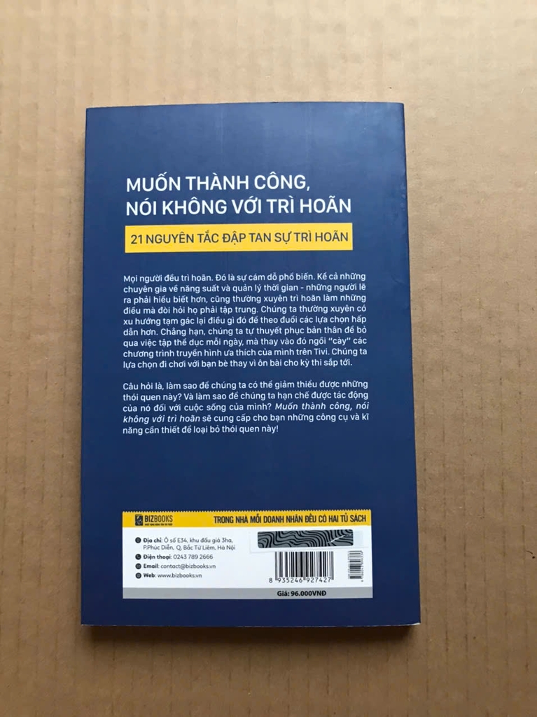 Muốn thành công nói không với trì hoãn