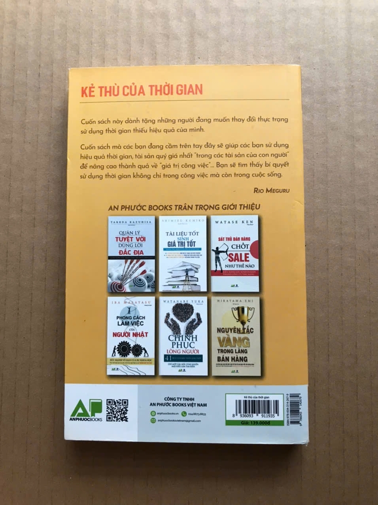 Kẻ Thù Của Thời Gian - Những Phương Thức Quản Trị Thời Gian Hiệu Quả Của Người Nhật