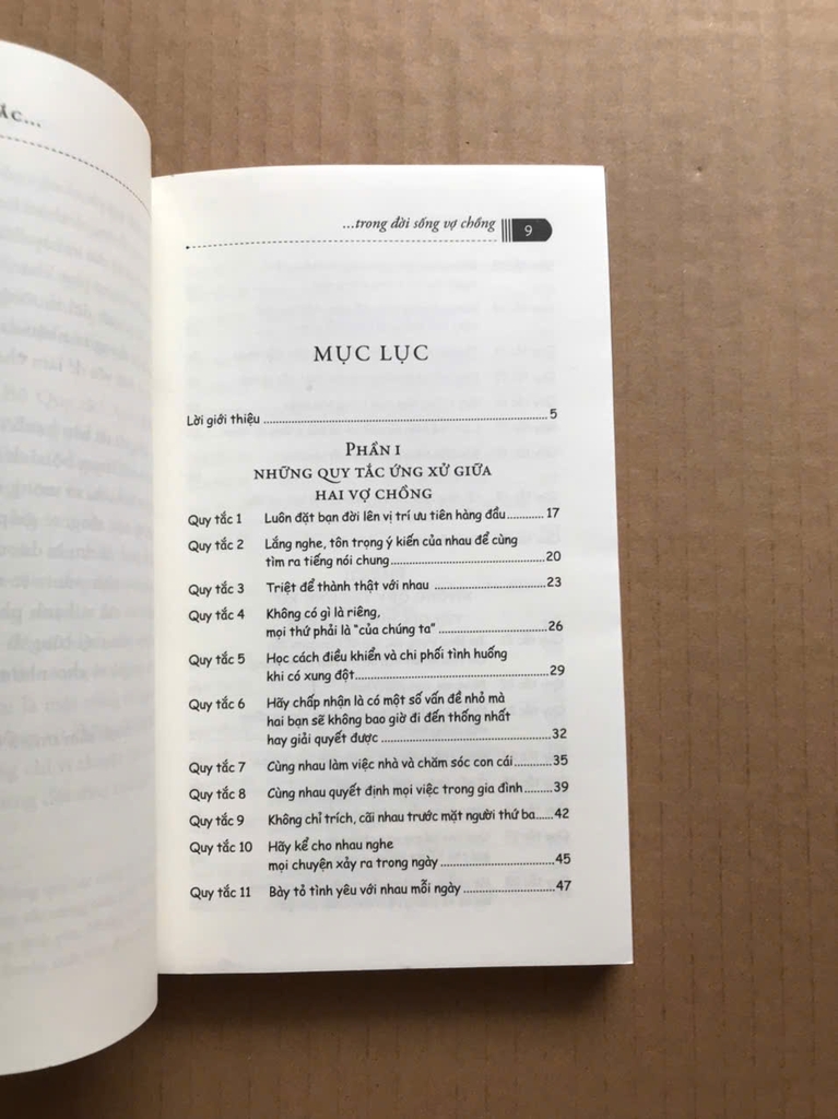 Những Quy Tắc Trong Đời Sống Vợ Chồng