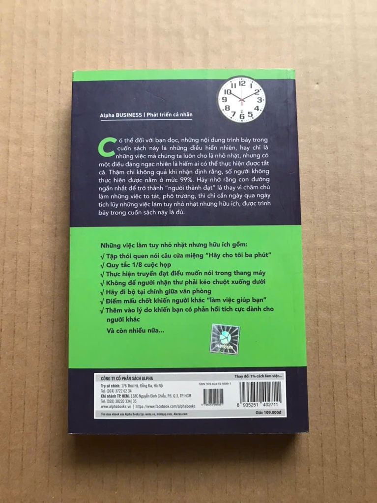 Thay Đổi 1% Cách Làm Việc - Đạt Được 99% Thành Công
