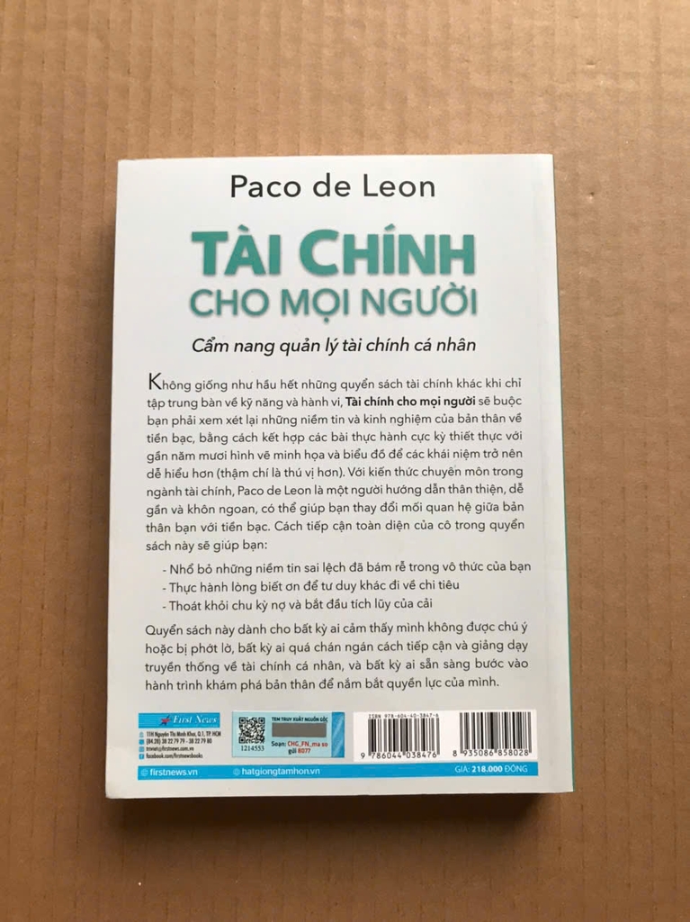 Tài Chính Cho Mọi Người - Cẩm Nang Quản Lý Tài Chính Cá Nhân