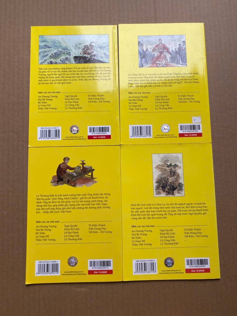 Tranh truyện lịch sử Việt Nam - 4 tập