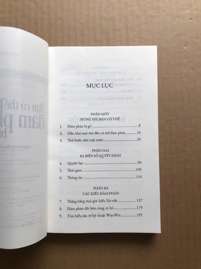 Bạn Có Thể Đàm Phán Bất Cứ Điều Gì