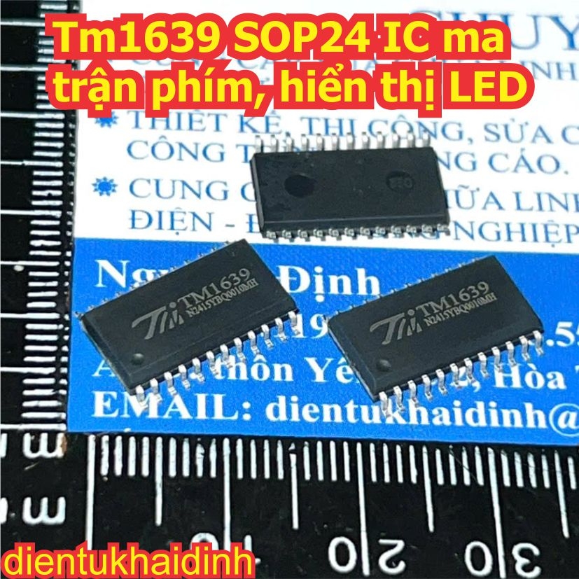 TM1668 TM1722 TM1639 SOP24 SSOP24 IC ma trận phím, hiển thị LED LCD kde0407