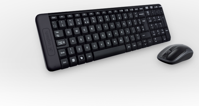 Bộ Bàn Phím & Chuột Không Dây Logitech MK220