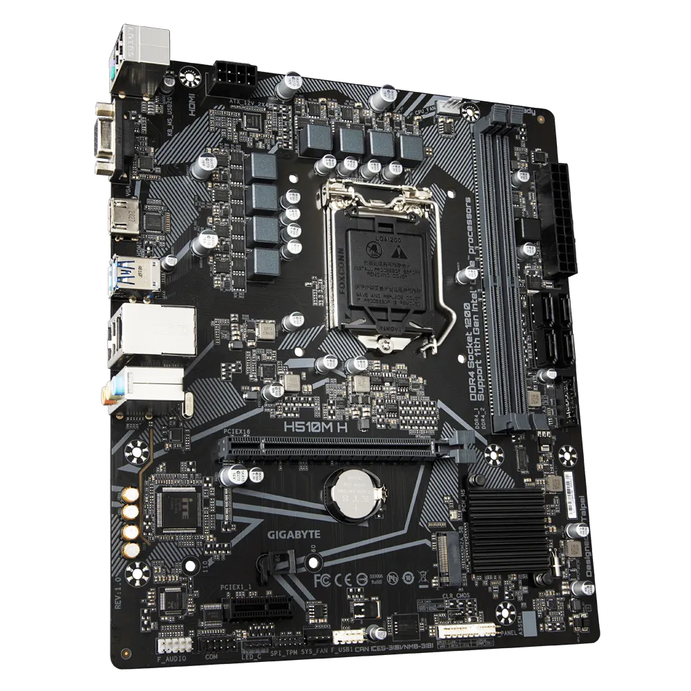 Bo Mạch Chủ Gigabyte H510M-H (Micro-ATX/ LGA1200/ DDR4/ VGA+HDMI)