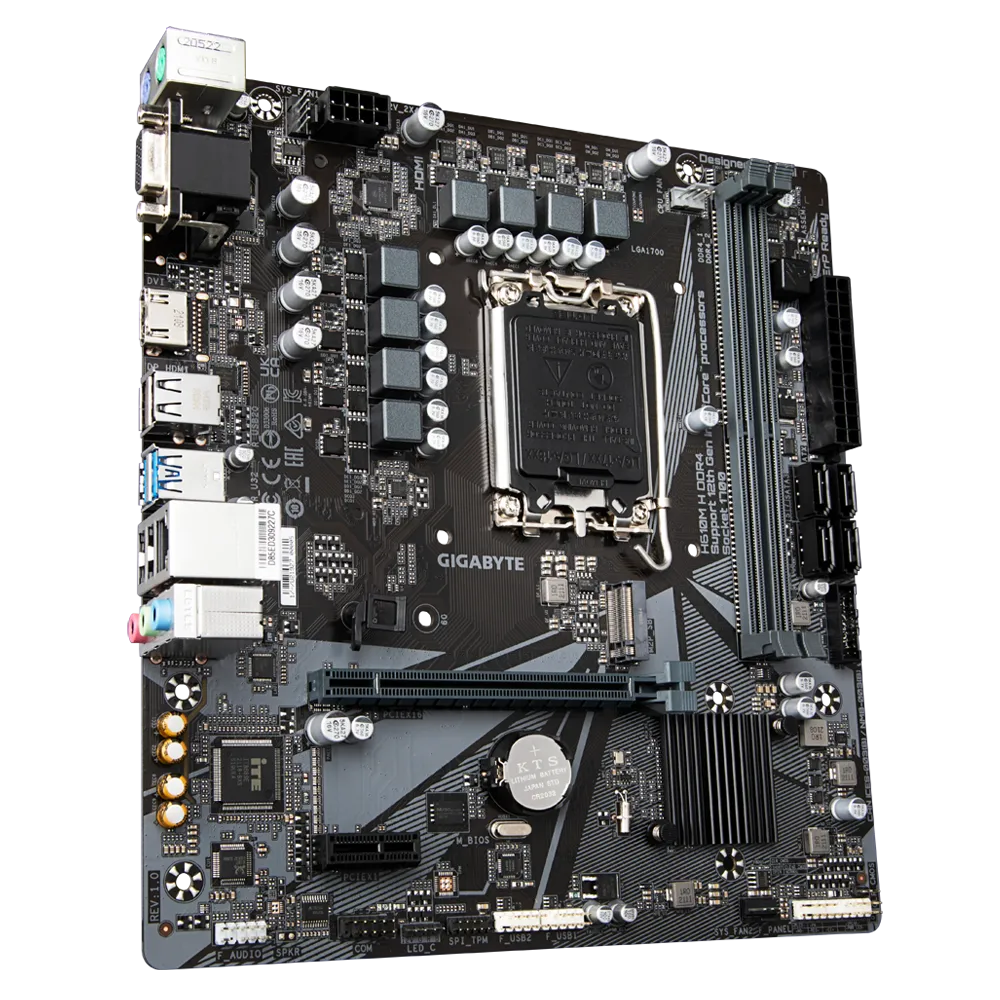 Bo Mạch Chủ Gigabyte H610M-H DDR4 (Micro-ATX/ LGA1700/ DDR4/ VGA+HDMI)