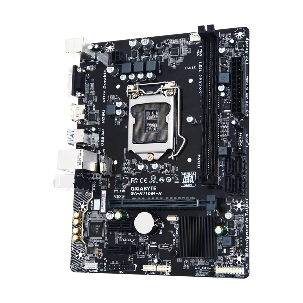 Bo Mạch Chủ Gigabyte H110M-H (Micro-ATX/ LGA1151/ DDR4/ VGA+HDMI)