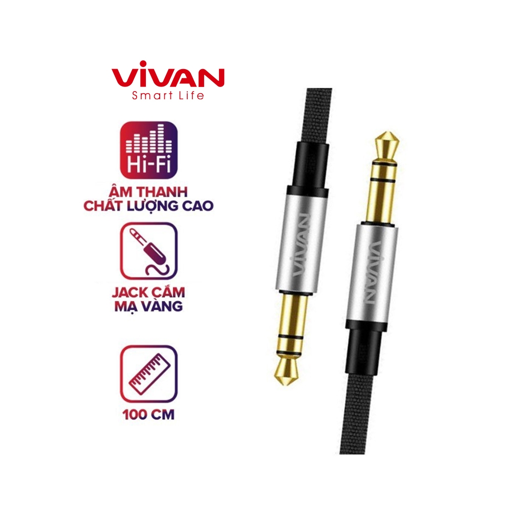 Cáp âm thanh AUX 3.5mm VIVAN AUX01