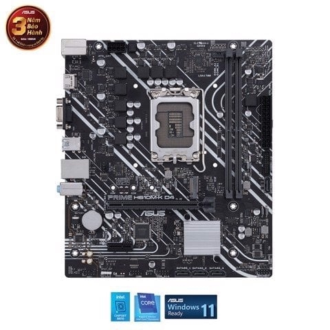 Bo Mạch Chủ Asus Prime H610M-K D4 (Micro-ATX/ LGA1700/ DDR4/ VGA+HDMI)