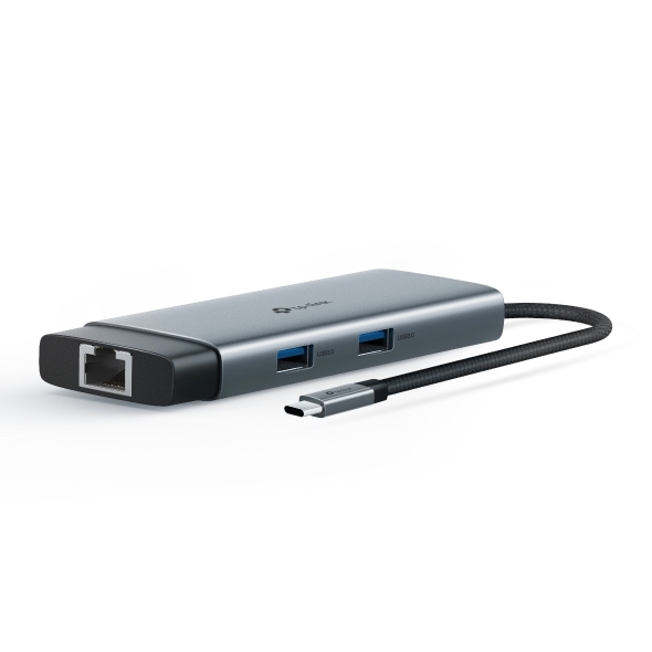 Hub TP-Link UH6120C - Bộ Mở Rộng Kết Nối Type C ra 6 Cổng (HDMI, Power Delivery 100W, LAN 1G, USB C/A)