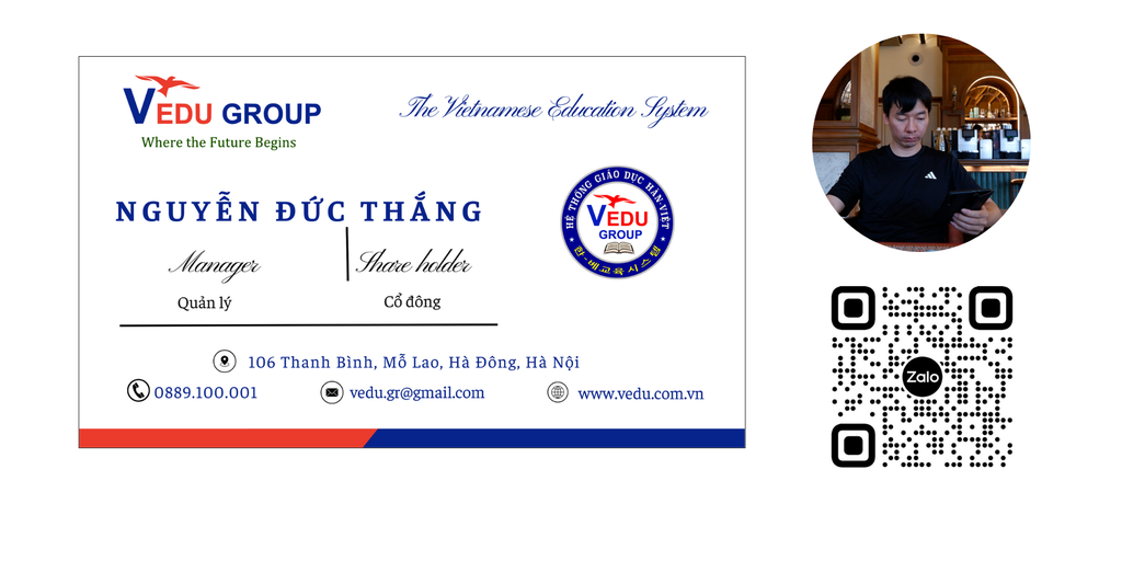 GIỚI THIỆU CÁC THÀNH VIÊN VEDU GROUP