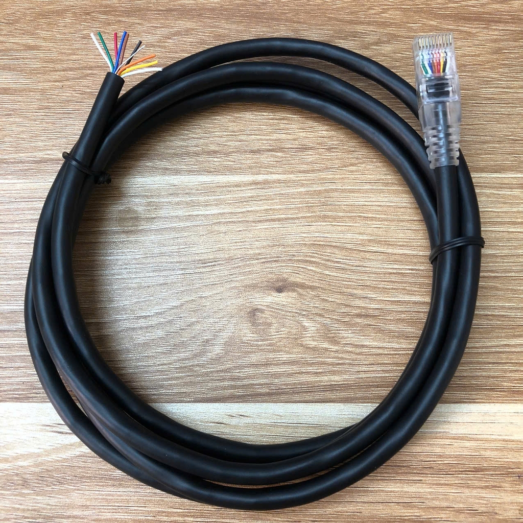 Cáp điều khiển RJ48 RJ50 10P10C 10 pin to 10 Core Connector dài 1M