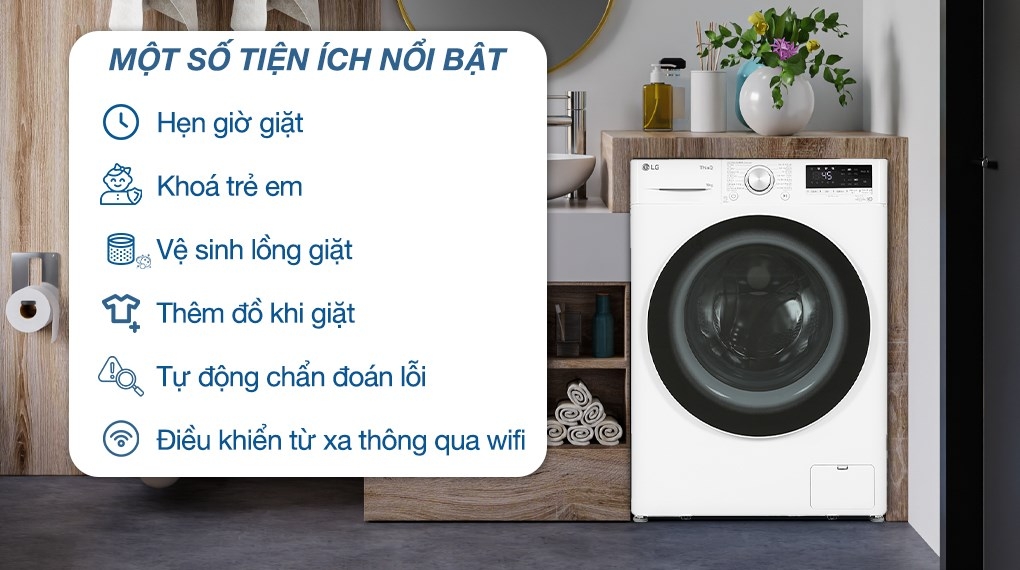 Máy Giặt LG 15Kg F2515STGW