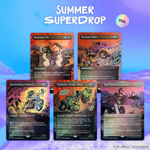 Magic the Gathering Secret Lair Drop Summer Superdrop 2023 Bad to the Bones FOIL