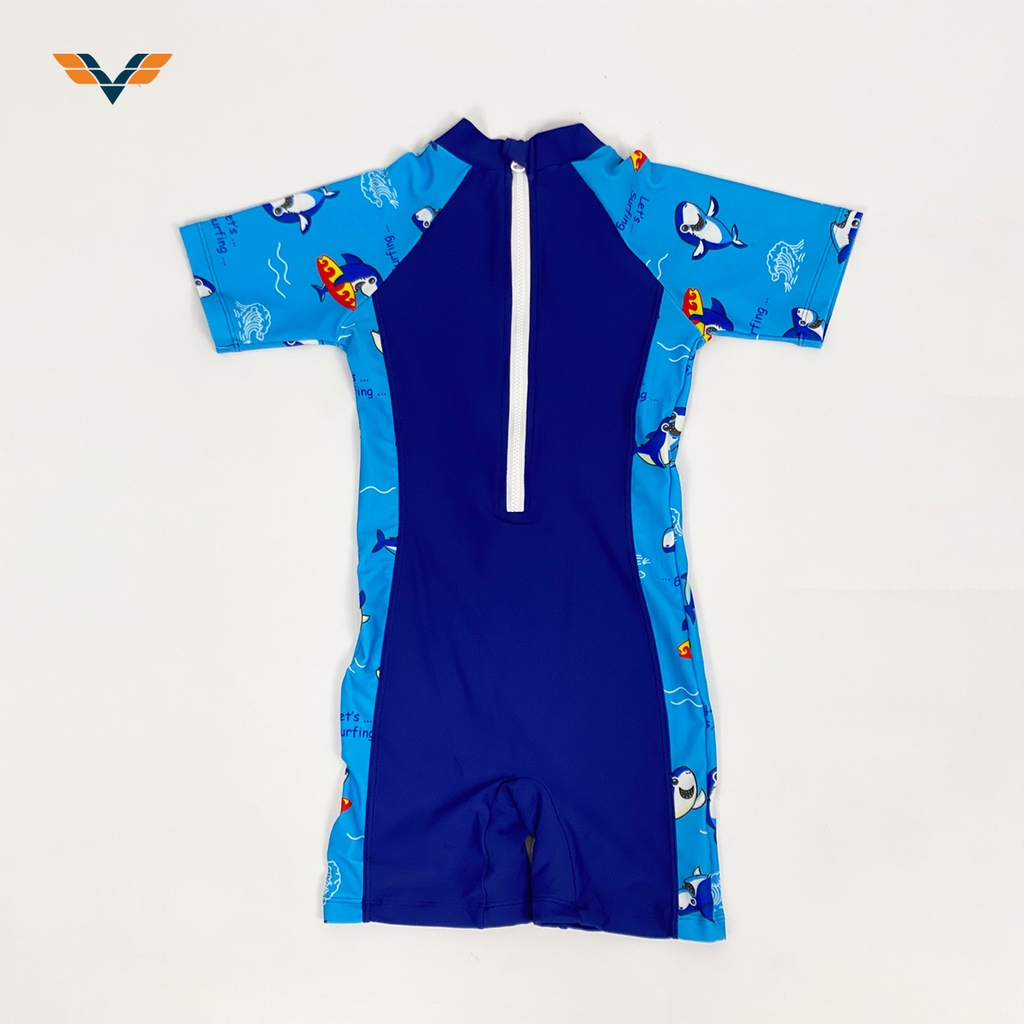 Đồ bơi bé trai liền thân 3D cá 780