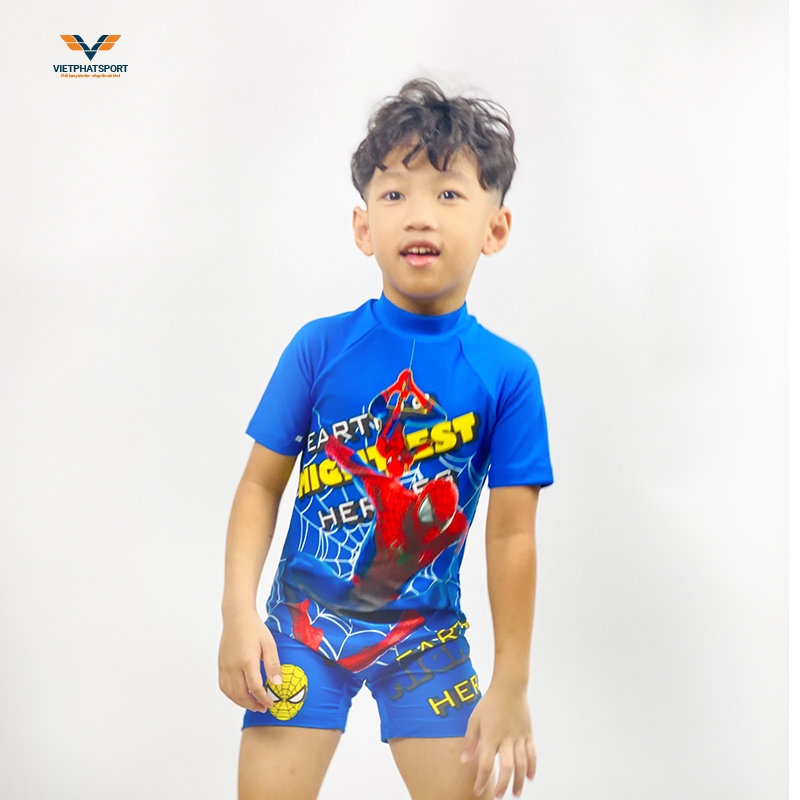 Đồ bơi bé trai liền thân siêu nhân 778