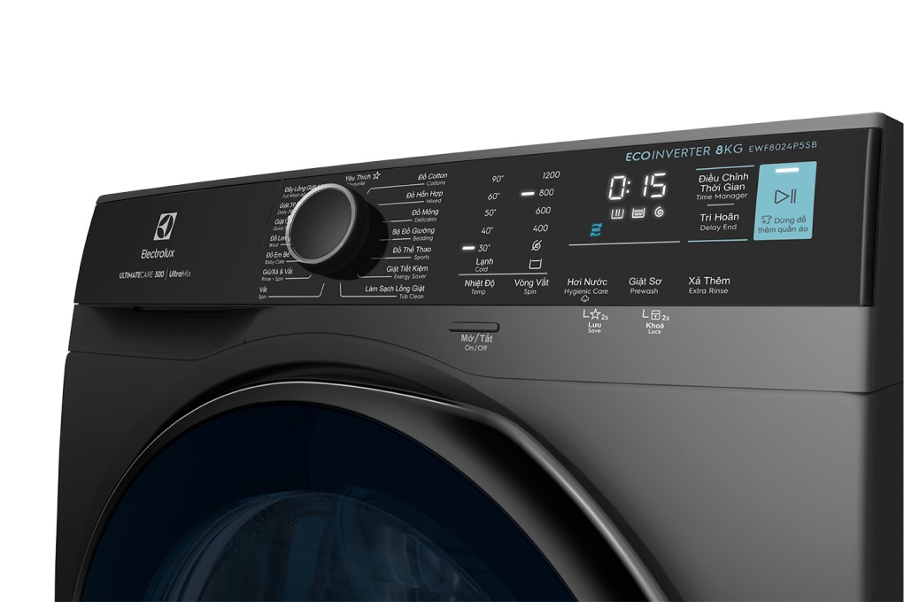 Máy giặt Electrolux EWF8024P5SB Inverter 8 kg - Chính hãng