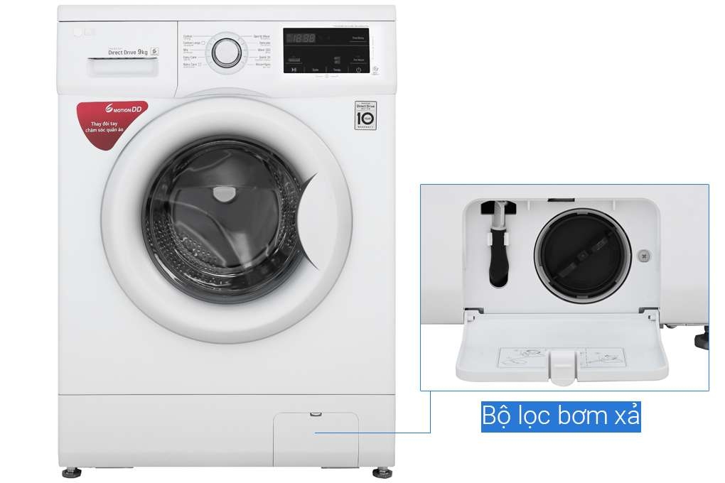 Máy giặt LG Inverter 9 kg FM1209N6W - Chính hãng