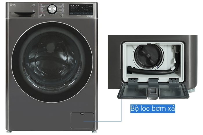 Máy giặt LG AI DD Inverter 12kg FV1412S3B - Chính hãng