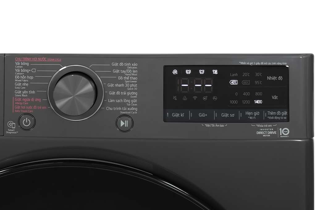 Máy giặt LG AI DD Inverter 9kg FV1409S4M - Chính hãng