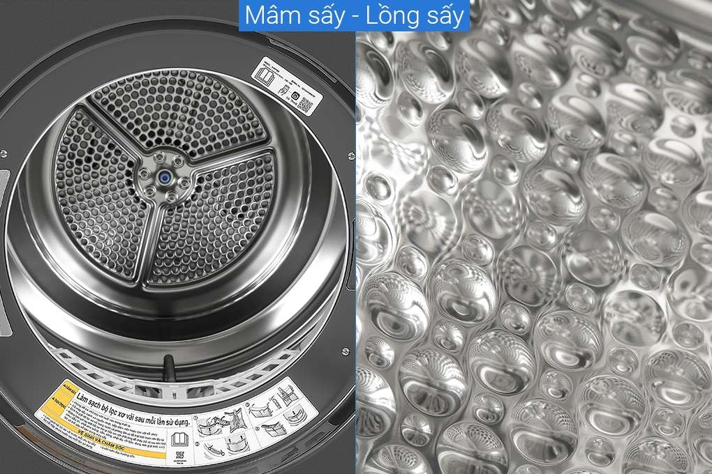 Máy sấy bơm nhiệt LG 10.5 kg DVHP50B - Chính hãng