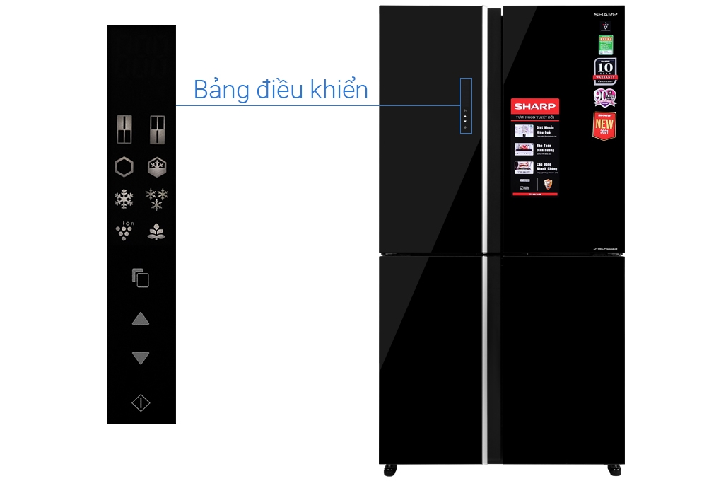 Tủ lạnh Sharp SJ-FXP640VG-BK Inverter 572 lít Multi Door - Chính hãng