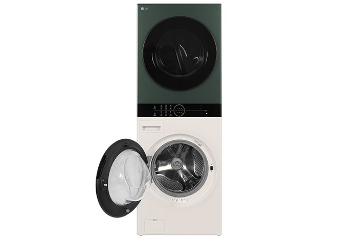 Tháp giặt sấy LG Inverter giặt 25kg - sấy 17kg WT2517NHEG - Chính hãng