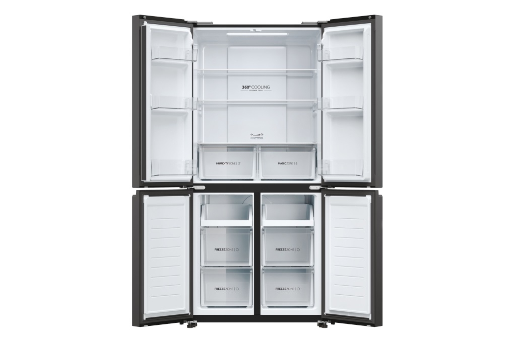 Tủ lạnh Aqua AQR-M536XA(SL) Inverter 469 lít Multi Door - Chính hãng