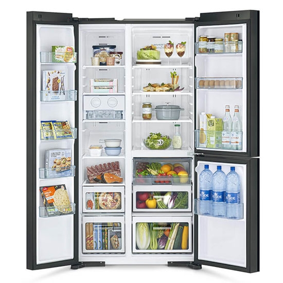 Tủ lạnh Hitachi Inverter 590 lít Side By Side R-M800PGV0 GBK - Chính hãng