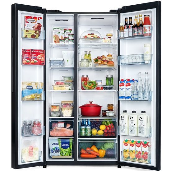 Tủ lạnh Hitachi HRSN9713ESMGWVN Inverter 655 lít Side By Side - Mới 2025